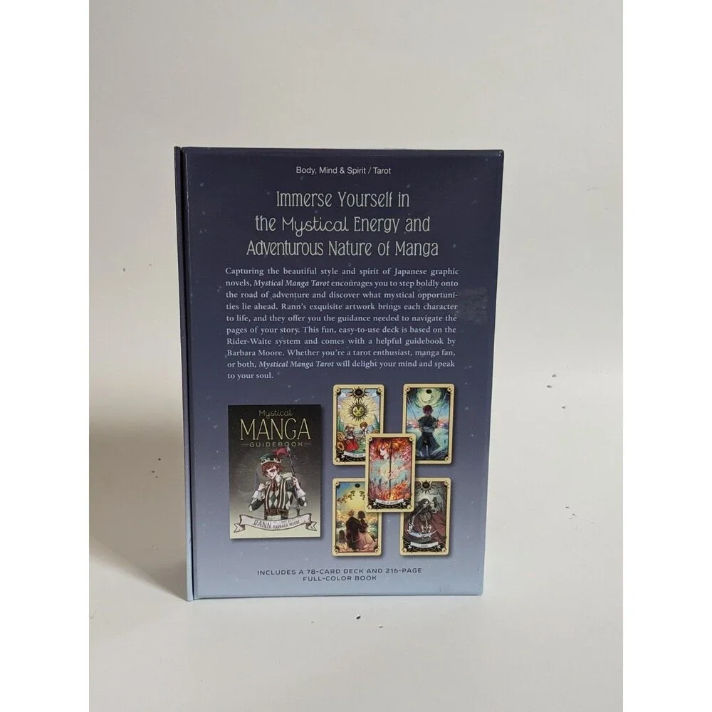 Mystical Manga Tarot Deck & Guidebook (2017) by Barbara Moore RANN‎ Complete Set